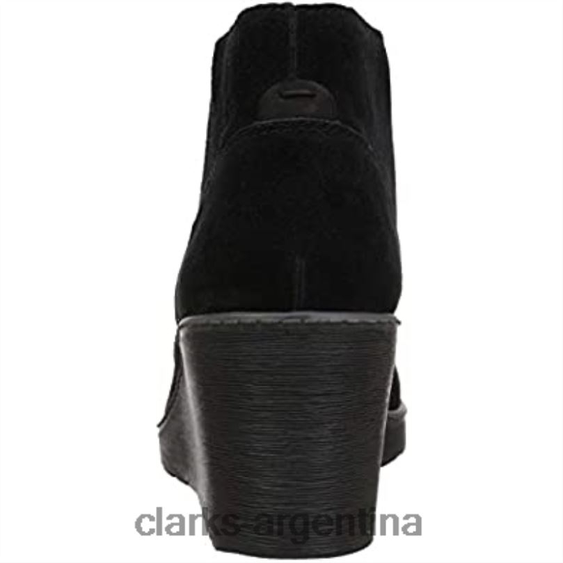 Clarks mujer 2FZPZ1835 Botas de moda Clarks Hazen Charm de ante negro para mujer ante negro