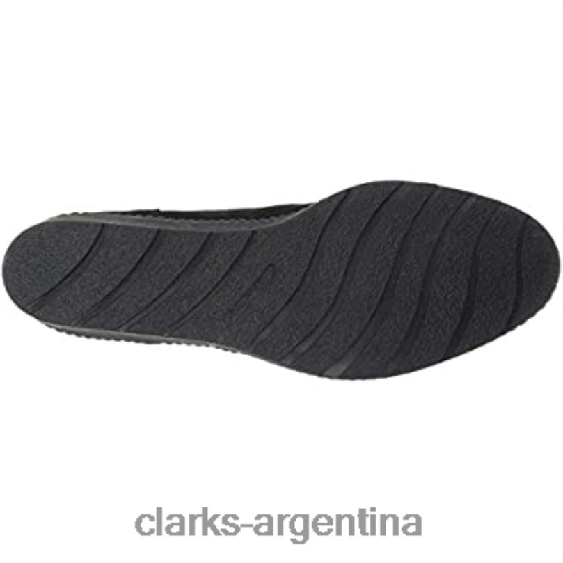 Clarks mujer 2FZPZ1835 Botas de moda Clarks Hazen Charm de ante negro para mujer ante negro