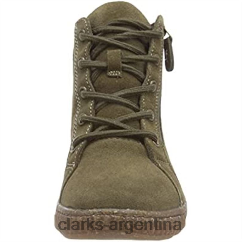 Clarks mujer 2FZPZ2092 botas de moda caroline park de gamuza verde oliva para mujer clarks ante oliva