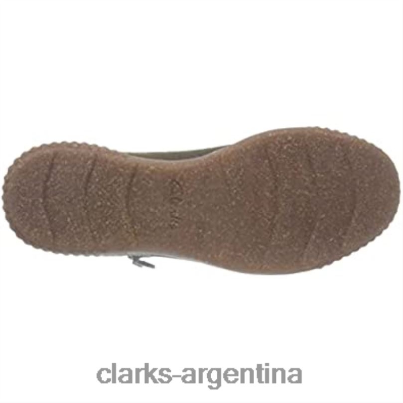 Clarks mujer 2FZPZ2092 botas de moda caroline park de gamuza verde oliva para mujer clarks ante oliva