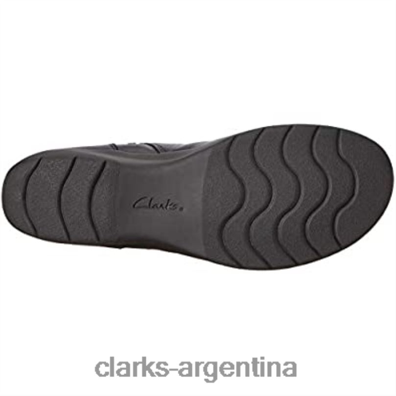 Clarks mujer 2FZPZ2468 botas de moda cheyn meryl de cuero negro para mujer clarks