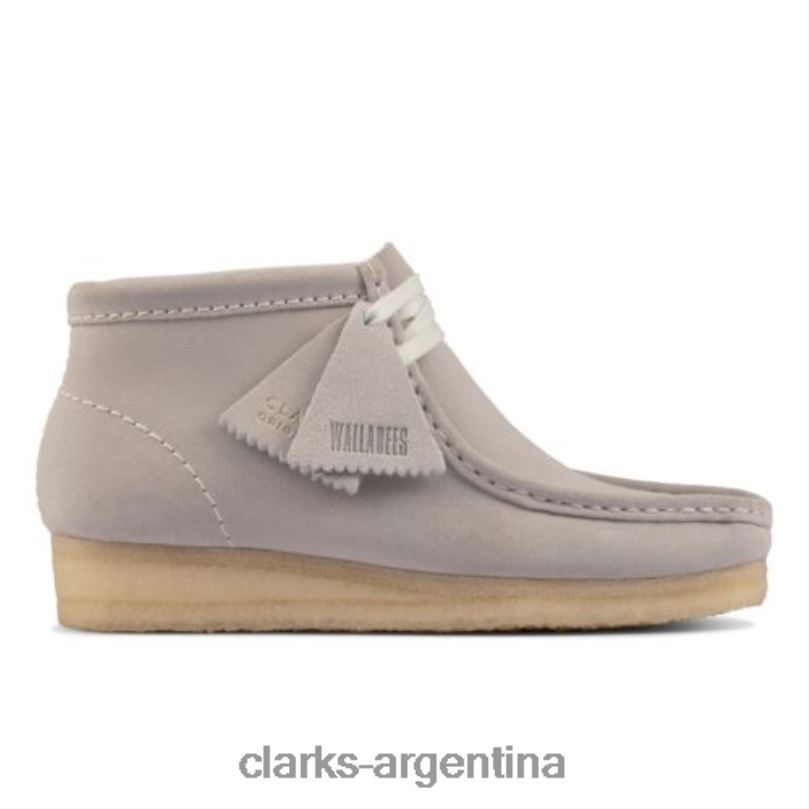 Clarks mujer 2FZPZ4172 Bota clarks wallabee de ante azul gris gamuza gris azul