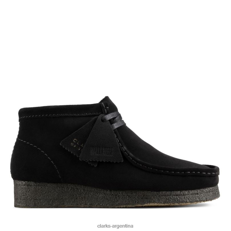 Clarks mujer 2FZPZ6177 Bota clarks wallabee de ante negro ante negro ante negro