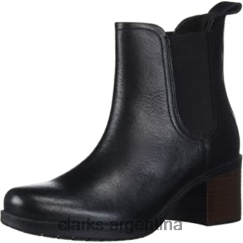 Clarks mujer 2FZPZ2546 Botas chelsea clarks hollis sun de mujer de cuero negro cuero negro
