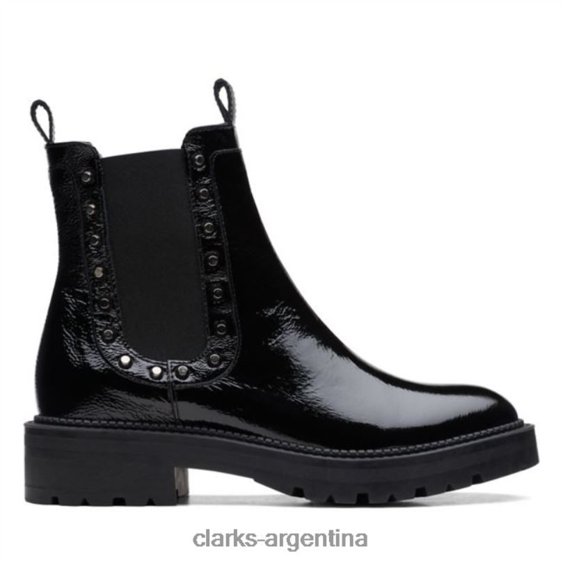 Clarks mujer 2FZPZ5286 anzino chelsea charol negro charol negro clarks charol negro