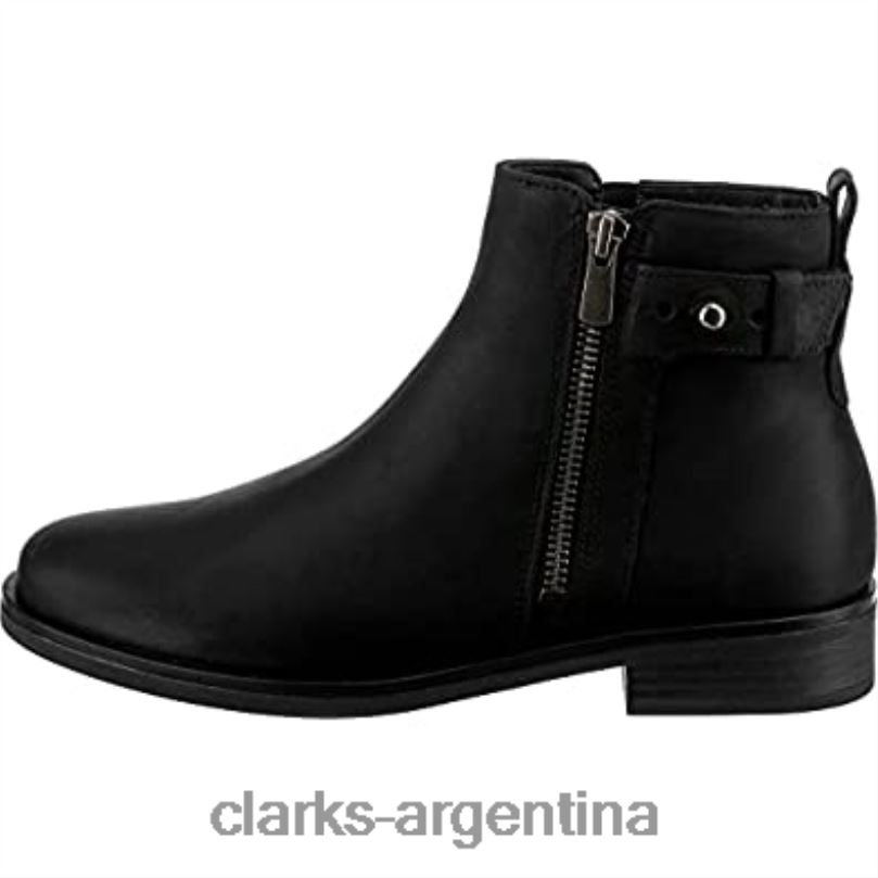 Clarks mujer 2FZPZ948 botas chelsea memi lo de cuero negro para mujer clarks cuero negro
