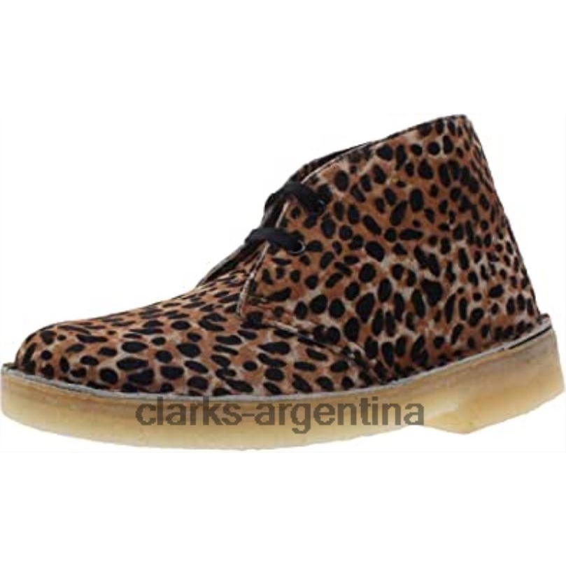 Clarks mujer 2FZPZ659 clarks desert boots chukka leopardo prt po ny pony leopardo