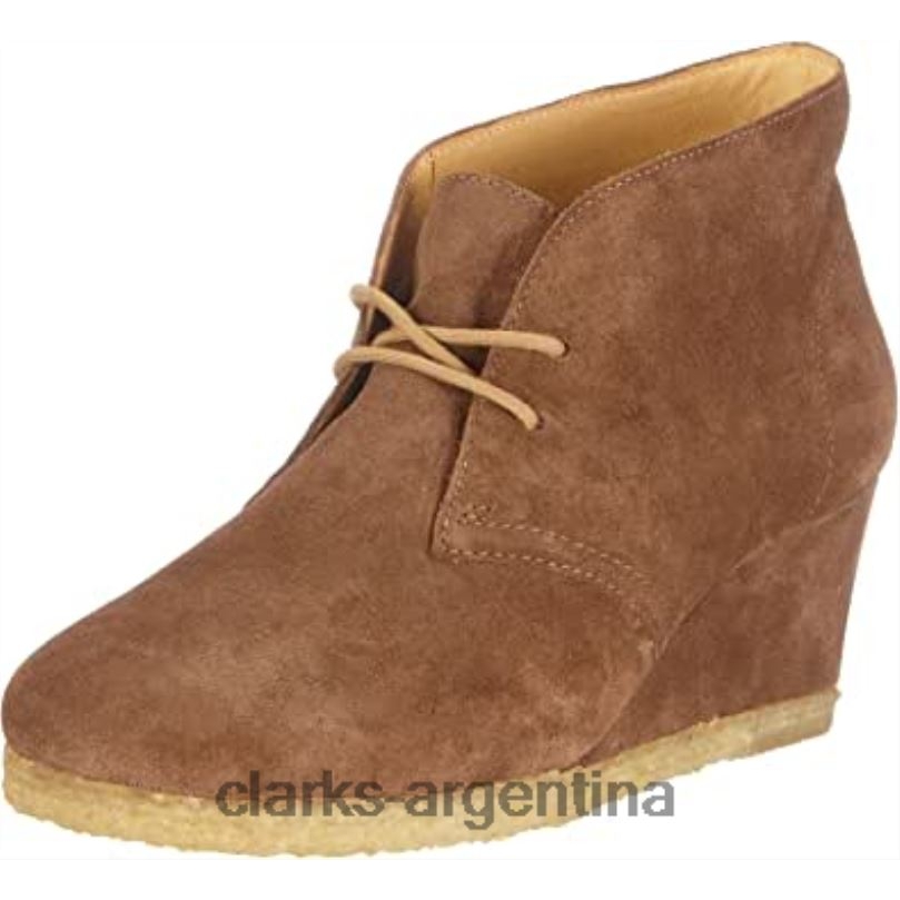 Clarks mujer 2FZPZ2357 botas safari yarra mujer clarks ante marrón nogal ante marrón nogal