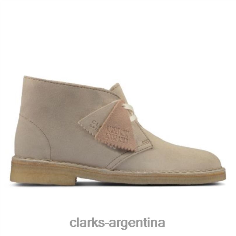 Clarks mujer 2FZPZ4167 bota safari clarks ante blanco roto gamuza blanca