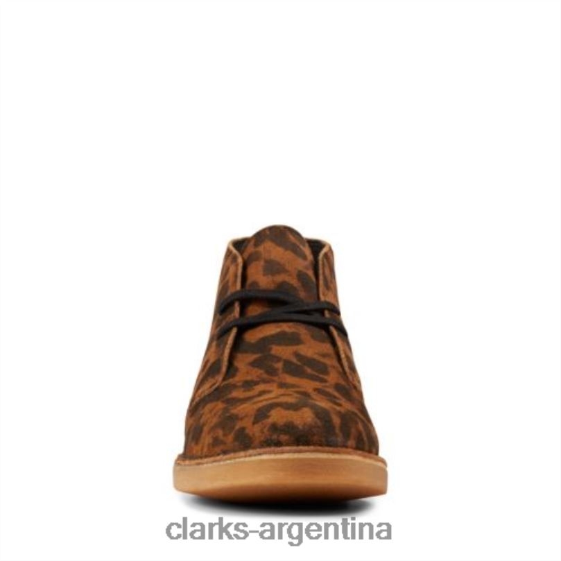 Clarks mujer 2FZPZ4191 bota desierto 2 clarks ante leopardo ante de leopardo