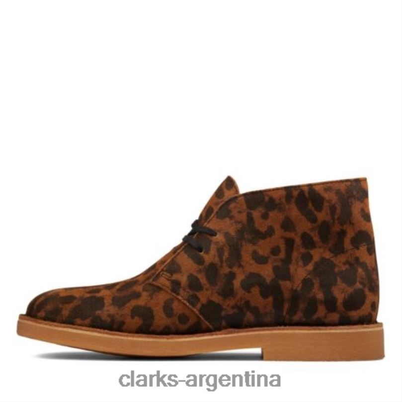 Clarks mujer 2FZPZ4191 bota desierto 2 clarks ante leopardo ante de leopardo