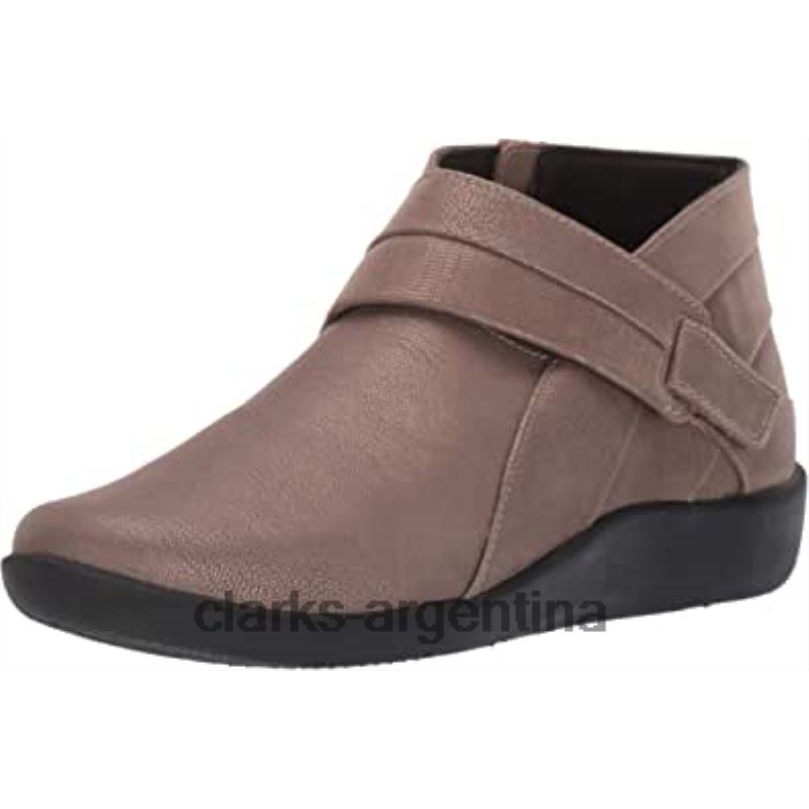 Clarks mujer 2FZPZ1289 Botín clarks sillian rani sintético metalizado peltre para mujer peltre metálico sintético