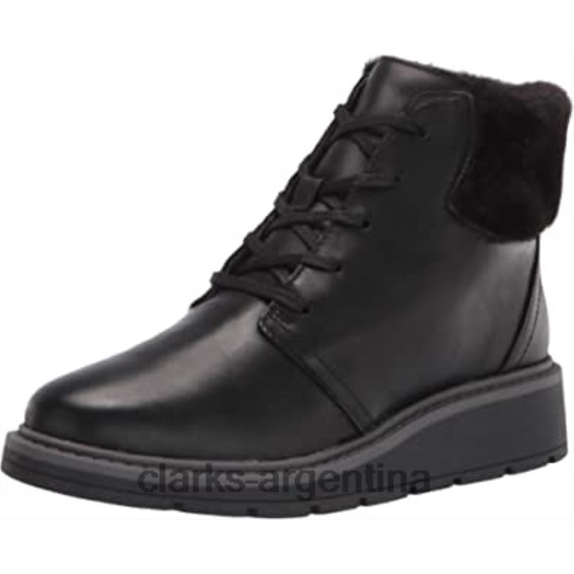 Clarks mujer 2FZPZ1348 Botín andie go mujer piel impermeable negro clarks cuero negro impermeable