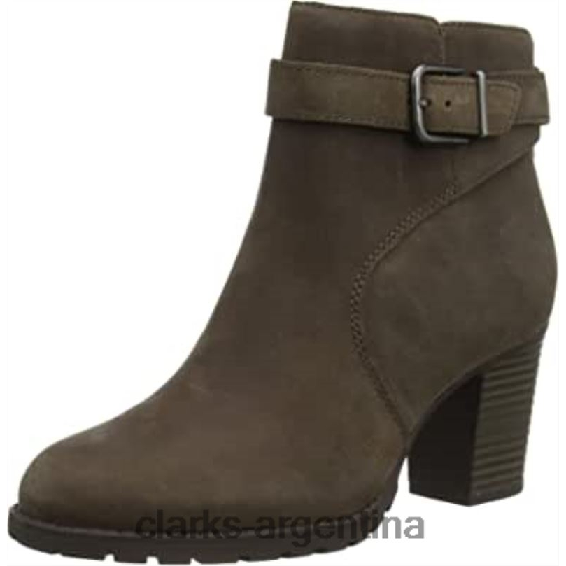 Clarks mujer 2FZPZ1643 Botín clarks verona lark topo para mujer gris pardo
