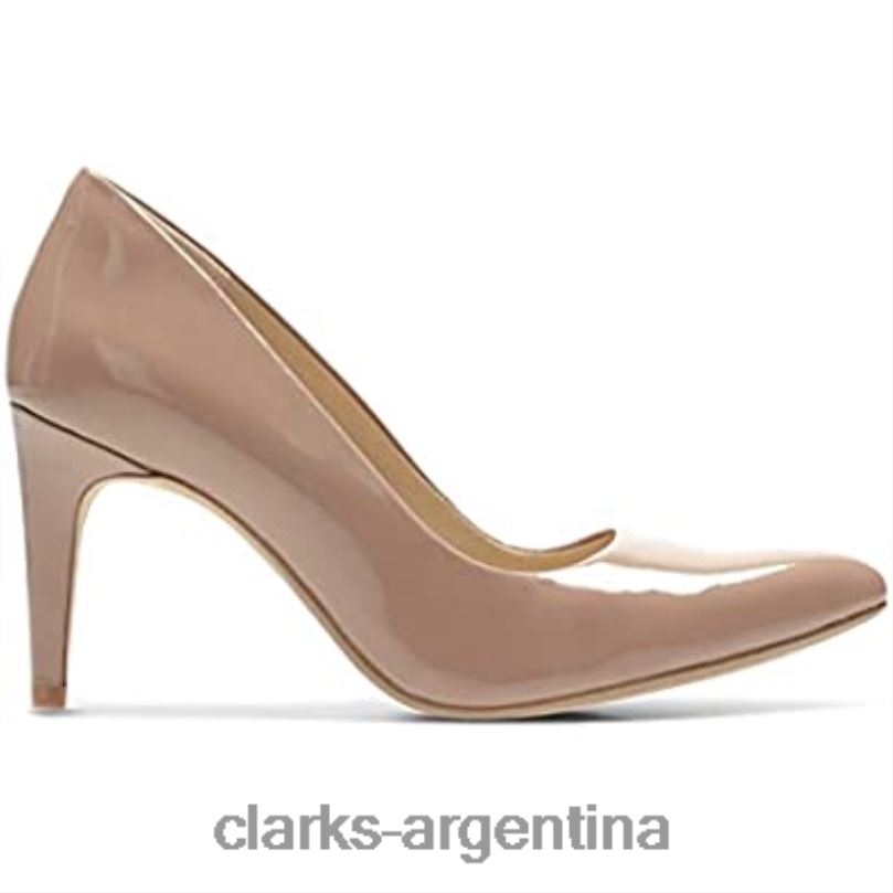 Clarks mujer 2FZPZ2710 botines de mujer laina rae beige nude charol clarks charol beige nude