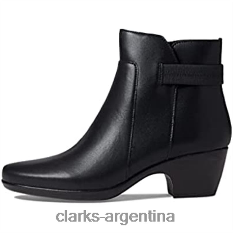 Clarks mujer 2FZPZ2828 Botín mujer Emily Holly de piel negra clarks cuero negro