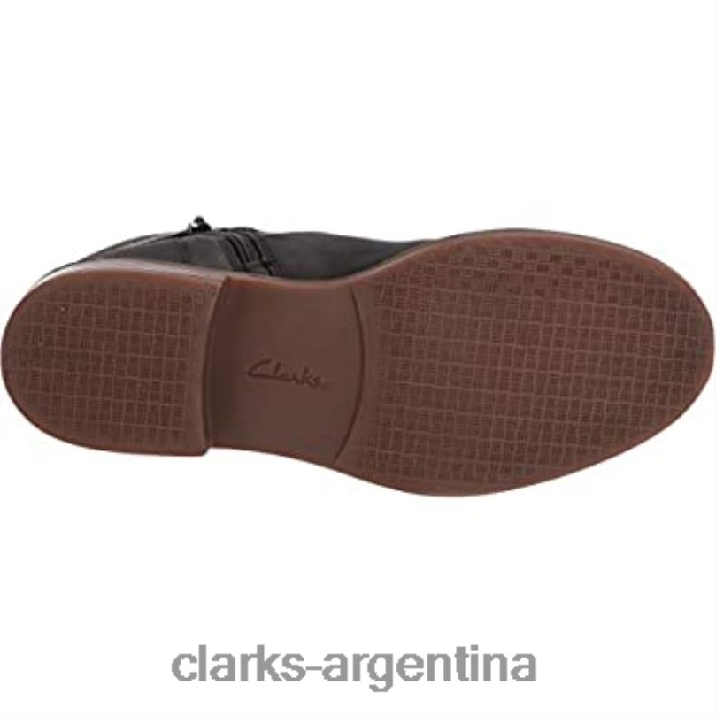 Clarks mujer 2FZPZ457 Botín clarks camzdime de piel negro para mujer cuero negro