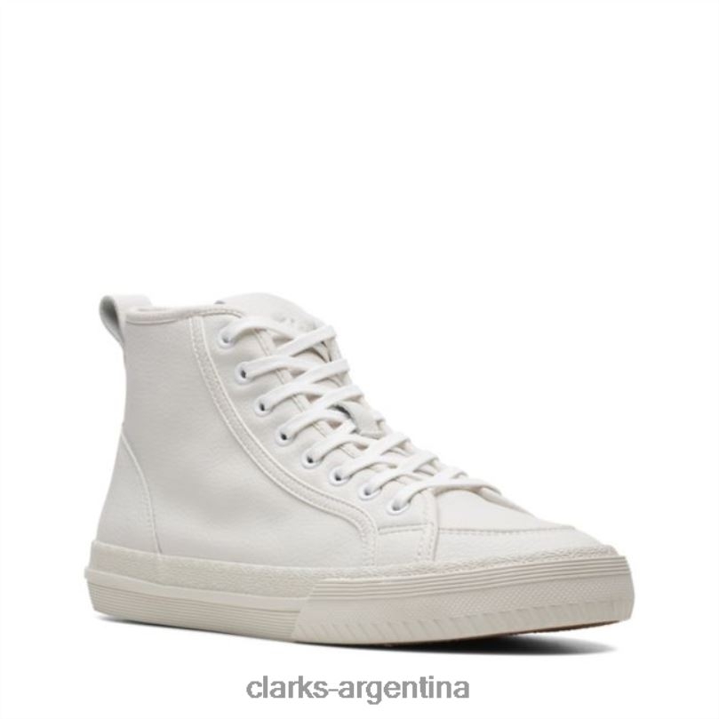 Clarks mujer 2FZPZ5345 clarks cuero blanco roxby hi cuero blanco cuero blanco