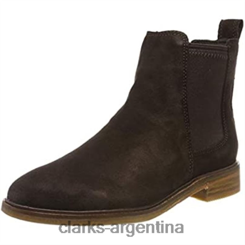 Clarks mujer 2FZPZ1284 marrón marrón oscuro marrón oscuro botas moteras clarkdalelohot para mujer clarks marrón marrón oscuro marrón oscuro