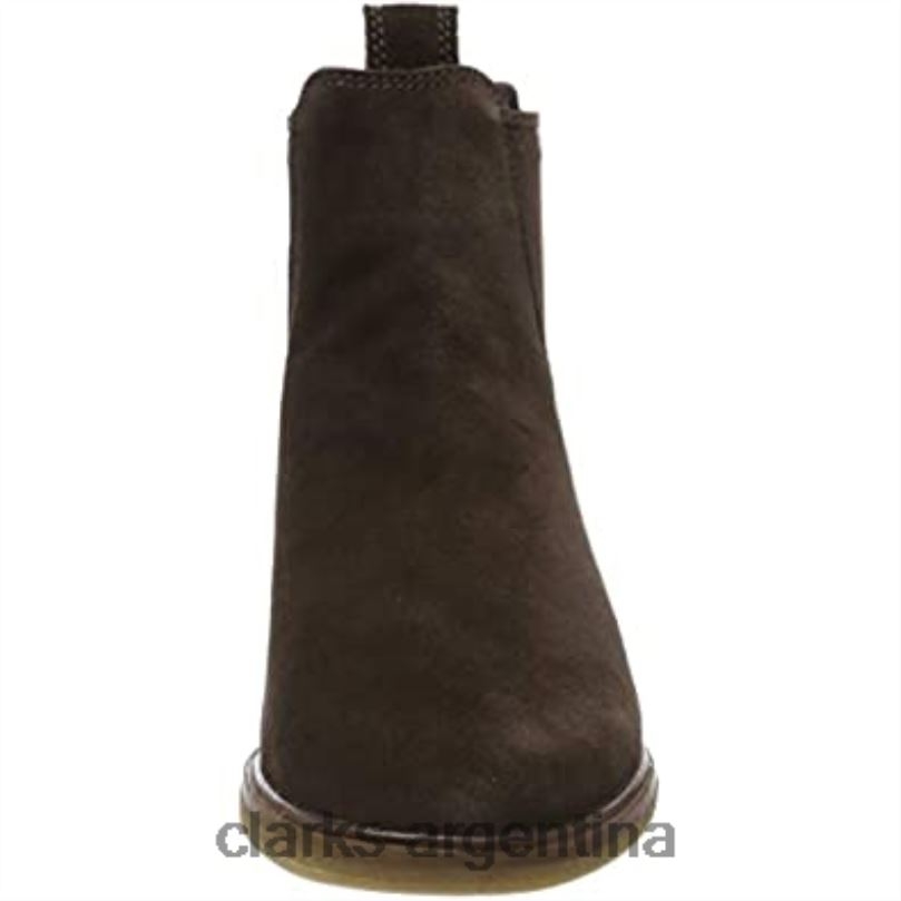 Clarks mujer 2FZPZ1284 marrón marrón oscuro marrón oscuro botas moteras clarkdalelohot para mujer clarks marrón marrón oscuro marrón oscuro