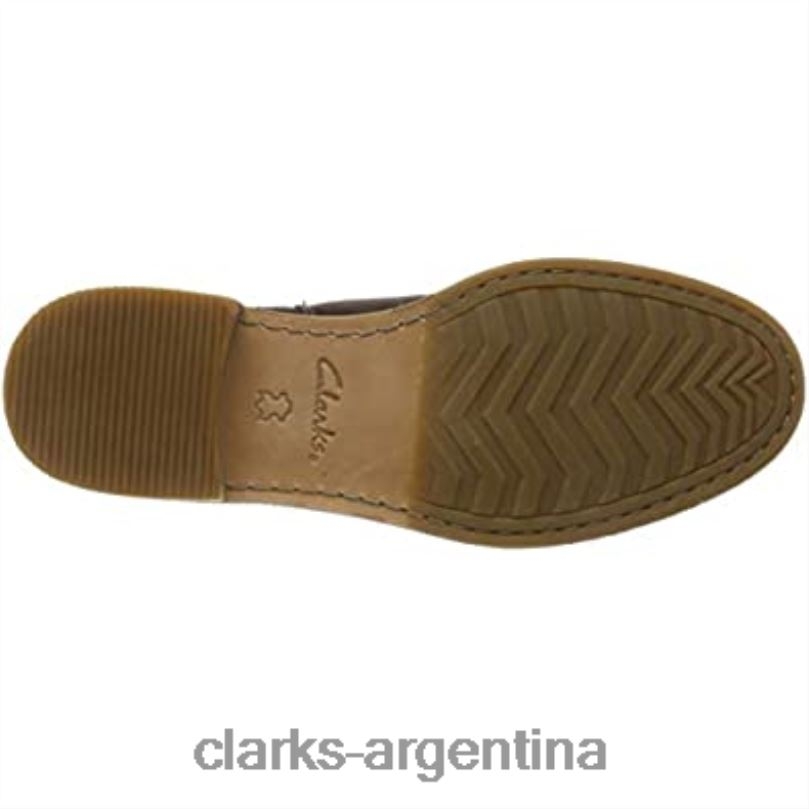 Clarks mujer 2FZPZ1284 marrón marrón oscuro marrón oscuro botas moteras clarkdalelohot para mujer clarks marrón marrón oscuro marrón oscuro