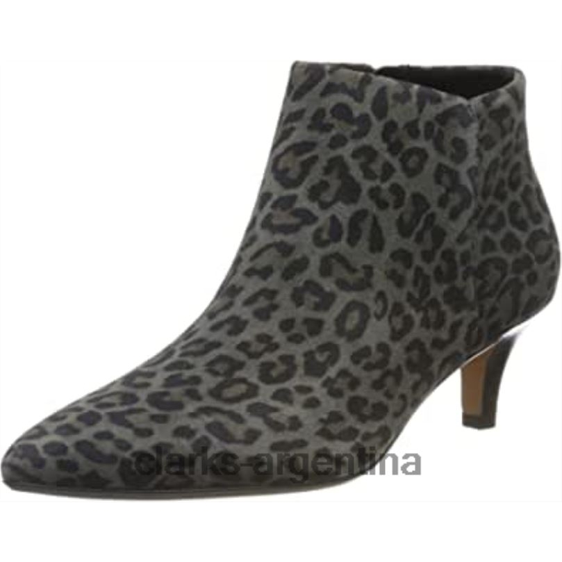 Clarks mujer 2FZPZ1482 Botas clarks linvale sea destalonadas para mujer multicolor peineta con estampado de leopardo multicolor peineta con estampado de leopardo