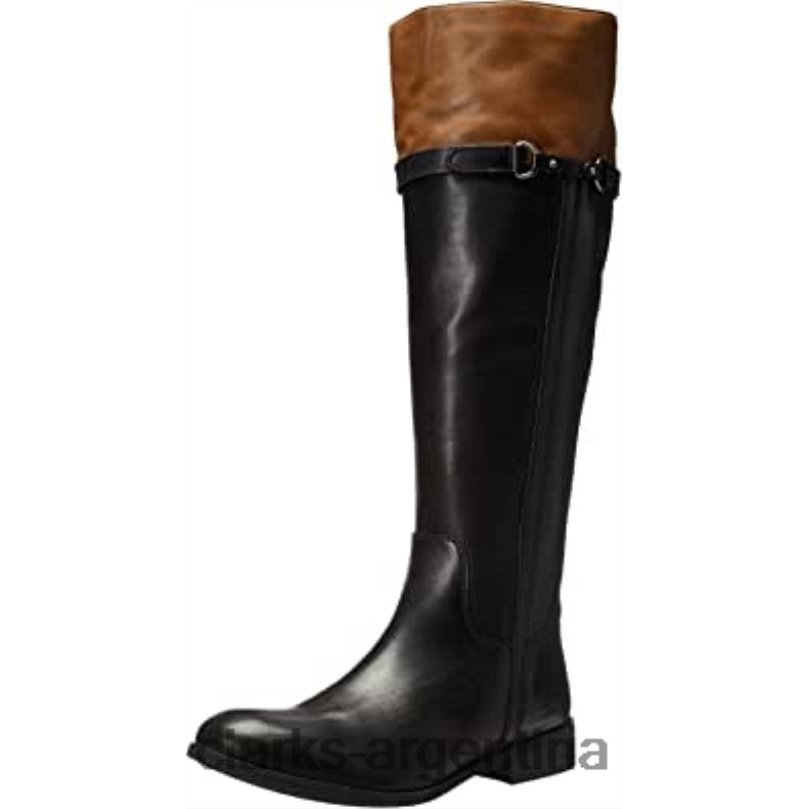 Clarks mujer 2FZPZ2447 bota de montar pita topeka mujer clarks cuero negro cuero negro