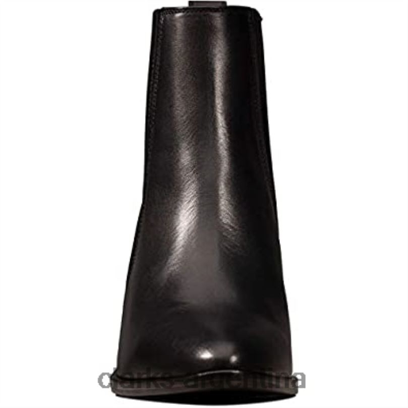 Clarks mujer 2FZPZ2491 botas clarks west lo de cuero negro para mujer cuero negro