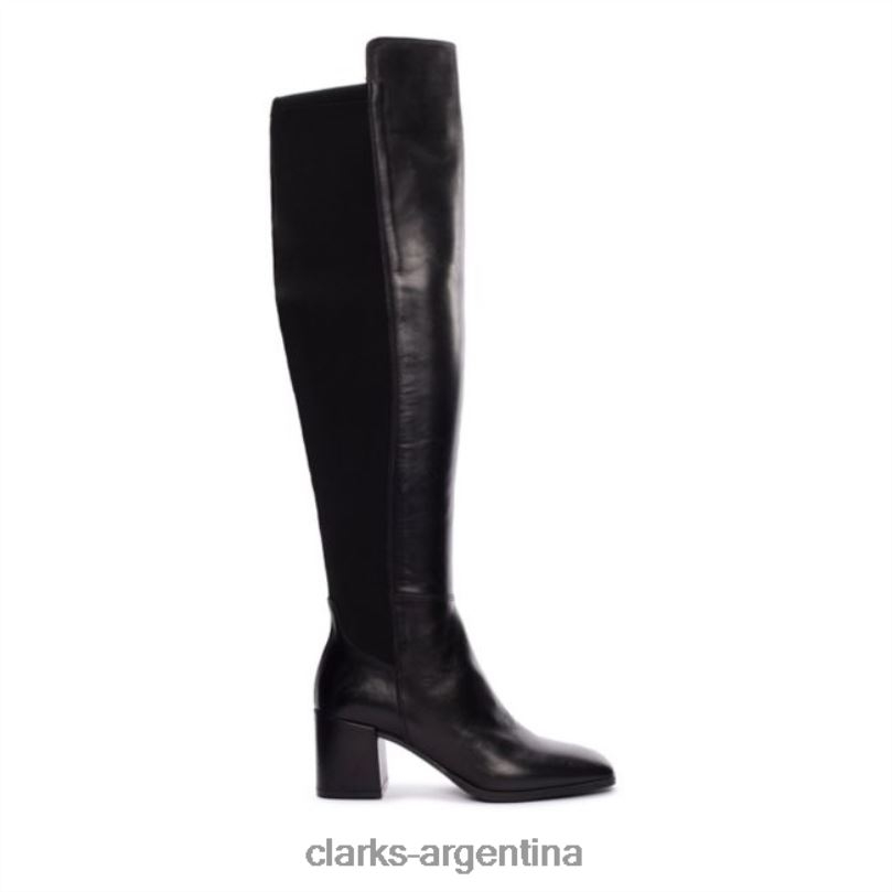 Clarks mujer 2FZPZ5326 seren caddy cuero negro clarks de cuero negro cuero negro