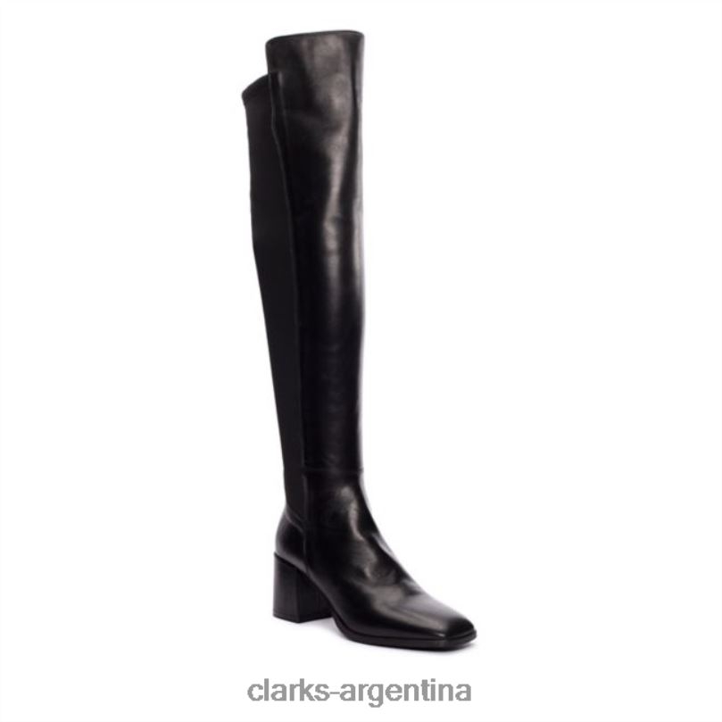 Clarks mujer 2FZPZ5326 seren caddy cuero negro clarks de cuero negro cuero negro
