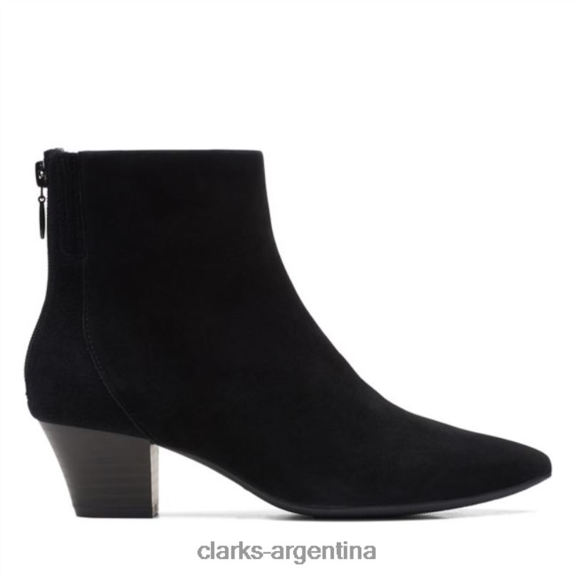 Clarks mujer 2FZPZ6006 bota teresa ante negro ante negro clarks ante negro