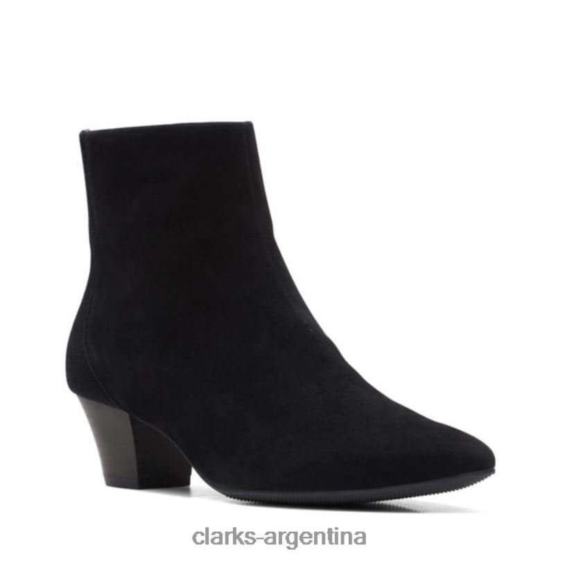 Clarks mujer 2FZPZ6006 bota teresa ante negro ante negro clarks ante negro