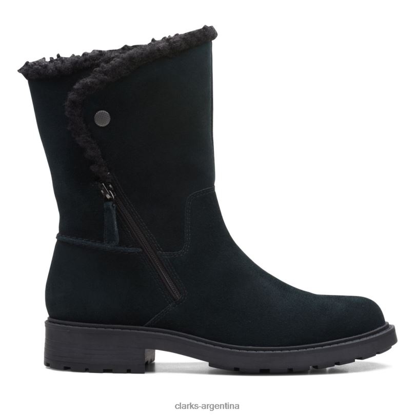 Clarks mujer 2FZPZ6169 clarks ante negro opal zip ante negro ante negro