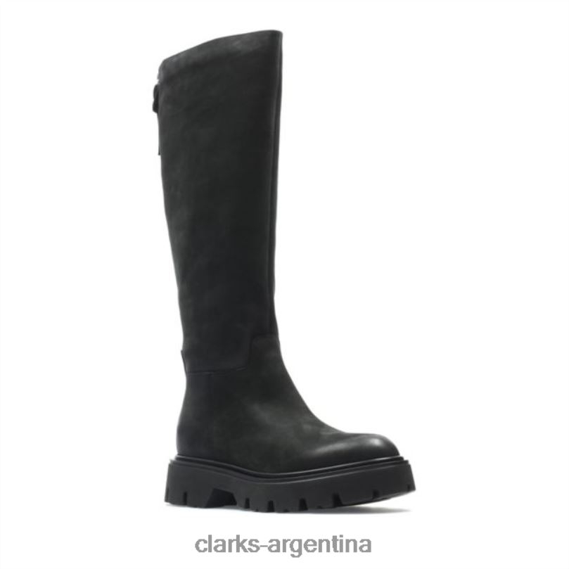 Clarks mujer 2FZPZ6300 Motivo de nubuck negro hi2 clarks de nubuck negro nubuck negro