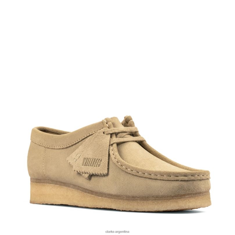 Clarks mujer 2FZPZ3025 clarks maple ante wallabee gamuza de arce