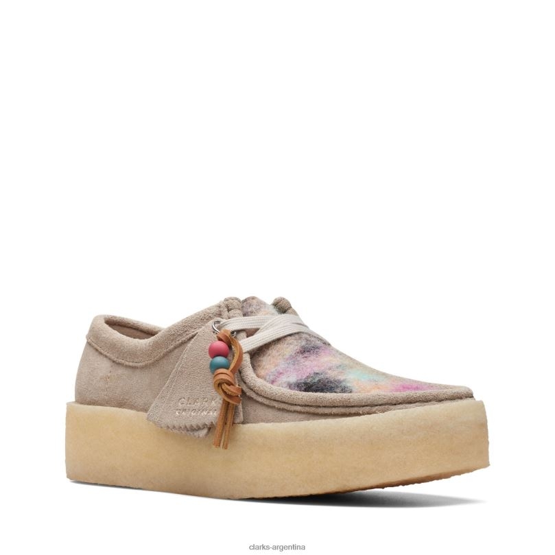 Clarks mujer 2FZPZ3065 Taza clarks combi wallabee gris combinado gris