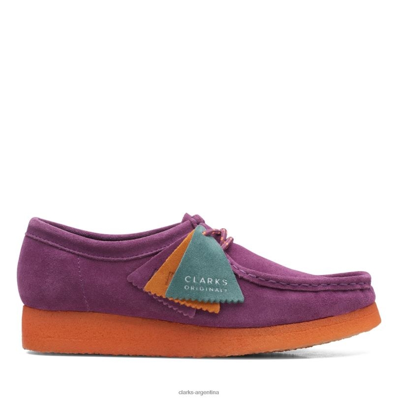 Clarks mujer 2FZPZ3154 clarks wallabee morado púrpura