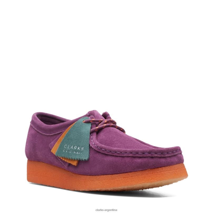 Clarks mujer 2FZPZ3154 clarks wallabee morado púrpura