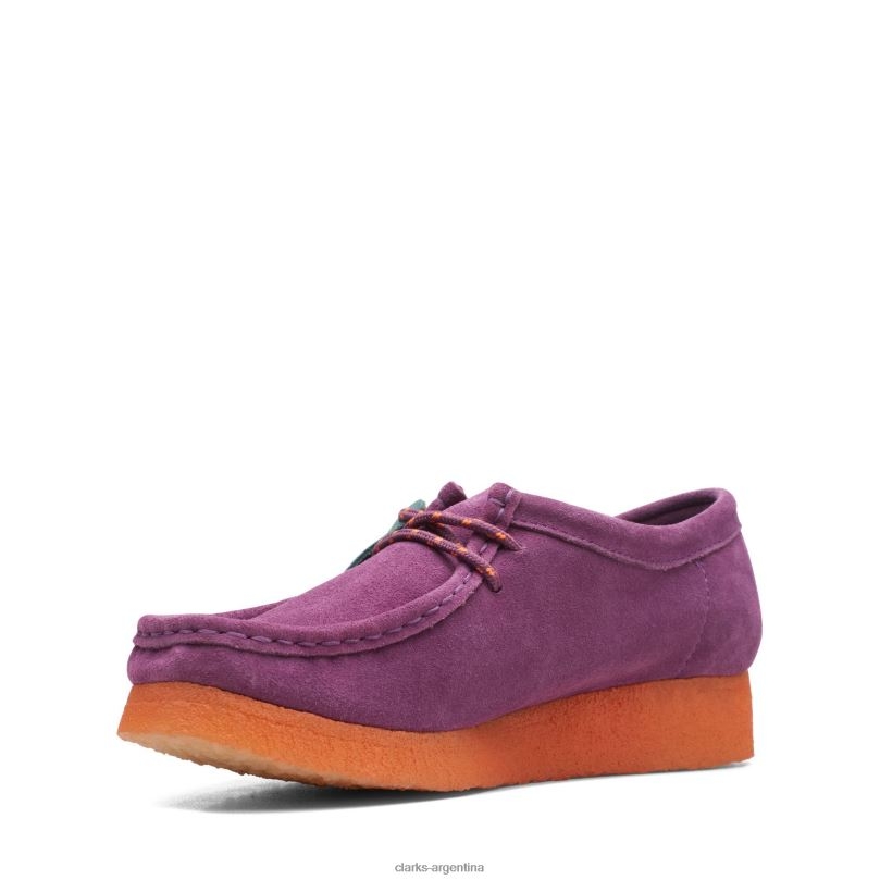 Clarks mujer 2FZPZ3154 clarks wallabee morado púrpura