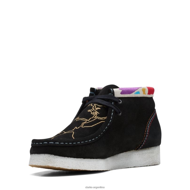 Clarks mujer 2FZPZ3162 botas clarks wallabee negras negro