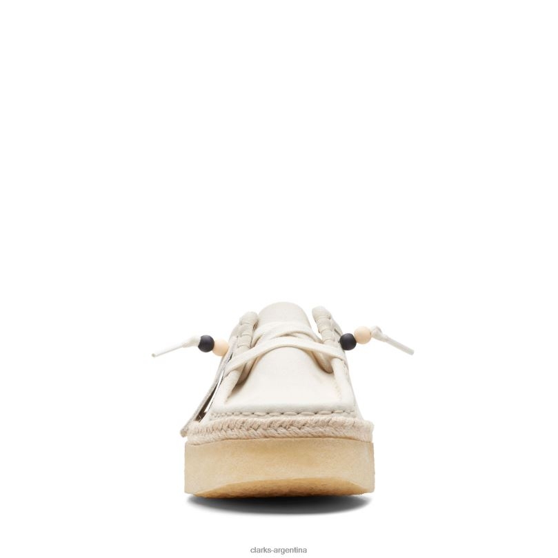 Clarks mujer 2FZPZ3290 clarks wallabee cup lo ante blanco gamuza blanca