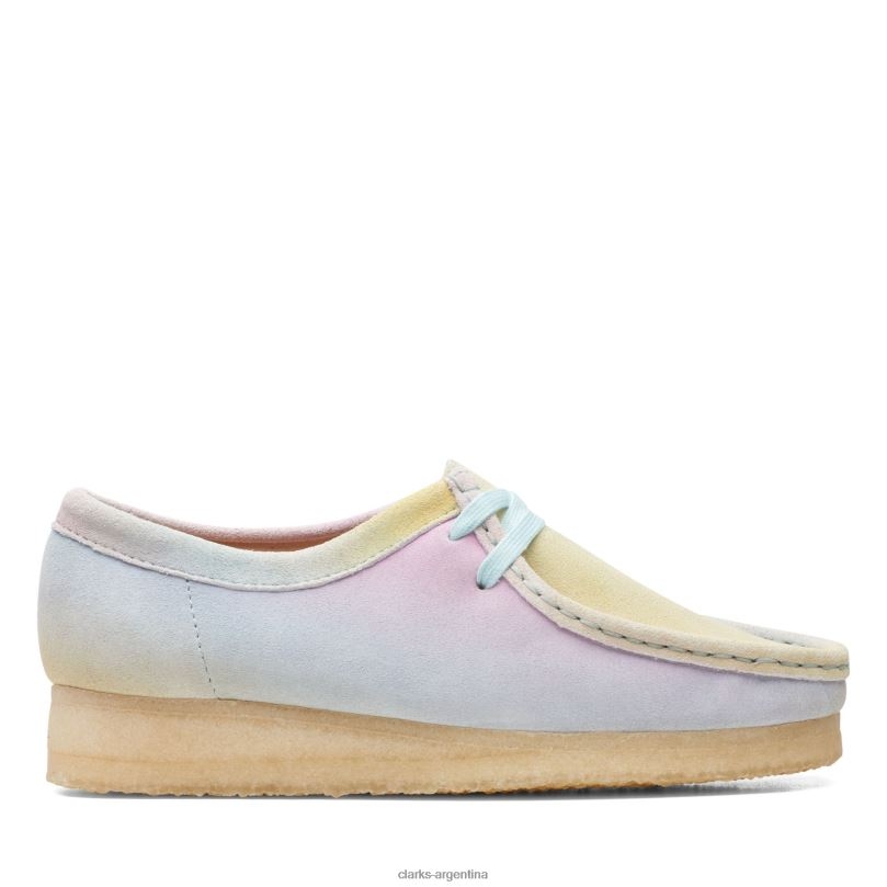 Clarks mujer 2FZPZ3317 wallabee clarks blanco/azul blanco azul