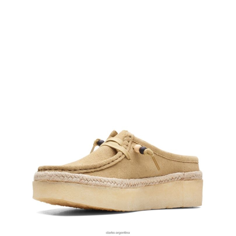 Clarks mujer 2FZPZ3399 wallabee cup lo clarks arce ante gamuza de arce