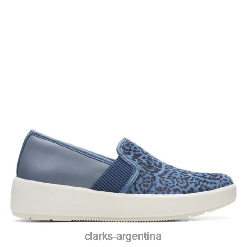 Clarks mujer 2FZPZ6227 azul gris clarks layton pétalo azul gris gris azulado