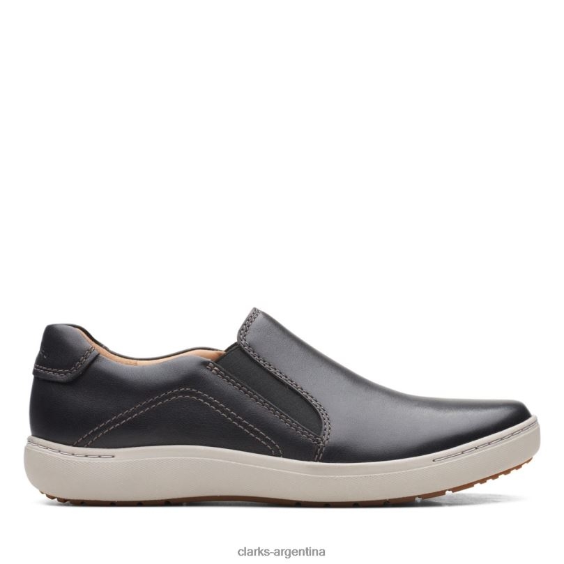 Clarks mujer 2FZPZ6442 clarks nalle stride cuero negro cuero negro cuero negro