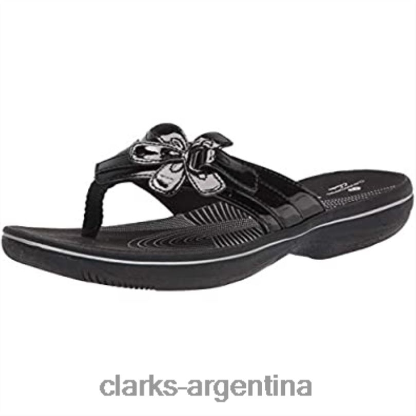 Clarks mujer 2FZPZ2219 Chanclas clarks brinkley flora mujer charol sintético negro charol negro sintético