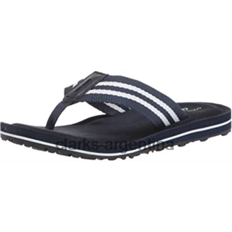 Clarks mujer 2FZPZ344 Chanclas clarks fenner sunset de textil azul marino textil azul marino