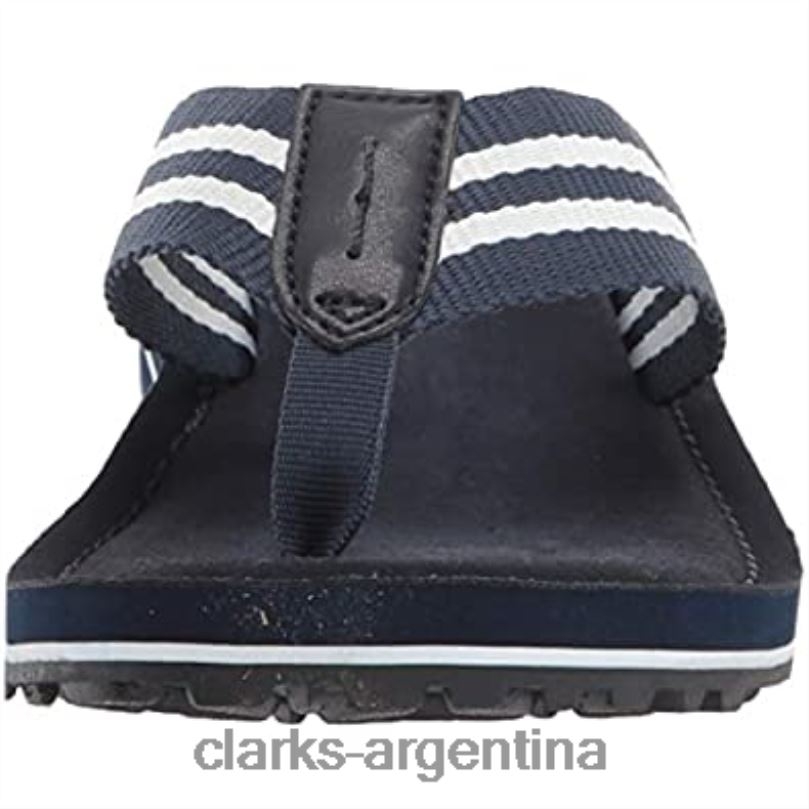 Clarks mujer 2FZPZ344 Chanclas clarks fenner sunset de textil azul marino textil azul marino