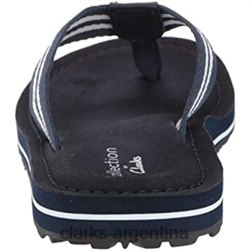 Clarks mujer 2FZPZ344 Chanclas clarks fenner sunset de textil azul marino textil azul marino