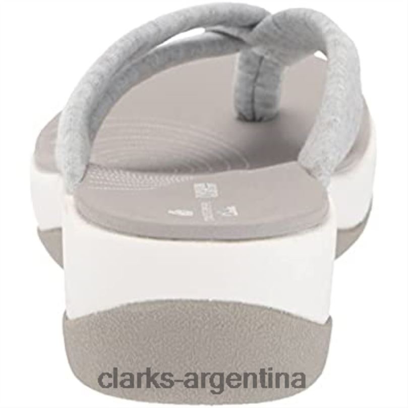Clarks mujer 2FZPZ710 chanclas mujer arla kaylie gris textil clarks textil gris